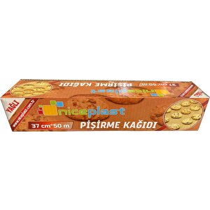 Niceplast Kesimsiz Yağlı Fırın Pişirme Kağıdı - 37 Cm. X 50 Metre - 3 Paket