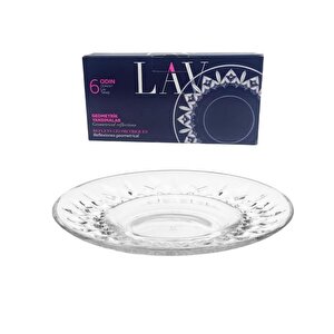 Lav Odin Cam Çay Tabak 6 Lı Çay Tabağı Kristal Görünümlü Bardak Altı