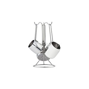 Çelik Askılı Cezve Takımı - 3 Lü Cezve Seti Modern