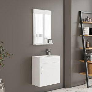 Zerde 45 Cm Banyo Dolabı Beyaz