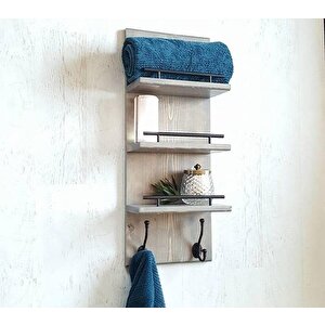 Ahşap Banyo Askılık Ve Havluluk
