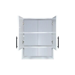Çok Amaçlı Banyo Dolabı, Ecza Dolabı, 2 Kapaklı Dolap, Hol, Banyo, Ofis, Beyaz