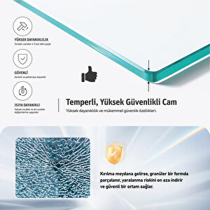 Vi̇kka | Siyah, Buzlu Cam, Katlanır, Sabit Panelli Duşakabin