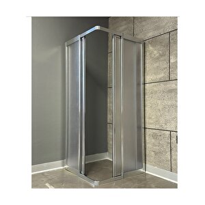 Duşakabin Krom Kare Mika Camlı 70x70 (teknesiz)