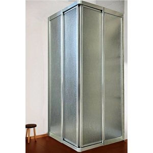 Duşakabin Krom Kare Mika Camlı 70x70 (teknesiz)
