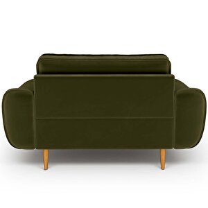 Klem Loveseat Ahşap Ayak - Kadife