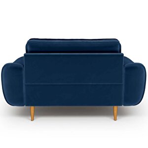 Klem Loveseat Ahşap Ayak - Kadife