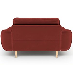 Klem Loveseat Ahşap Ayak - Kadife