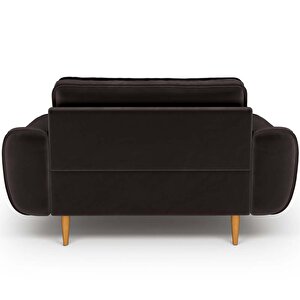 Klem Loveseat Ahşap Ayak - Kadife