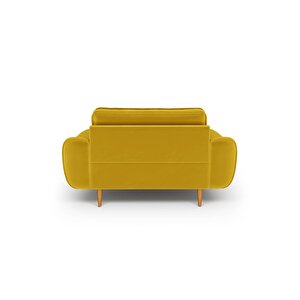 Klem Loveseat Ahşap Ayak - Kadife