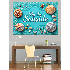Deniz Kenarında Yazı Dekoratif Kanvas - Mdf Ahşap Tablo