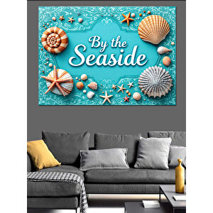 Deniz Kenarında Yazı Dekoratif Kanvas - Mdf Ahşap Tablo