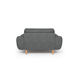 Klem Loveseat Ahşap Ayak - Keten