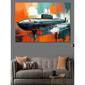 Soyut Arka Plan Denizaltı Dekoratif Kanvas - Mdf Ahşap Tablo