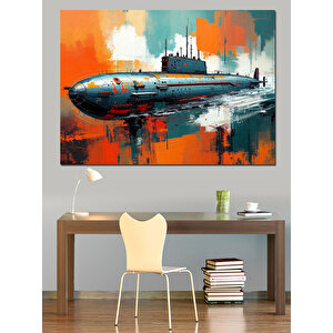 Soyut Arka Plan Denizaltı Dekoratif Kanvas - Mdf Ahşap Tablo