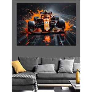 Formula 1 Yarışı Dekoratif Kanvas - Mdf Ahşap Tablo