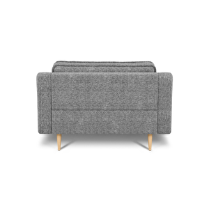 Klem Slim Loveseat Ahşap Ayak - Doğal Doku