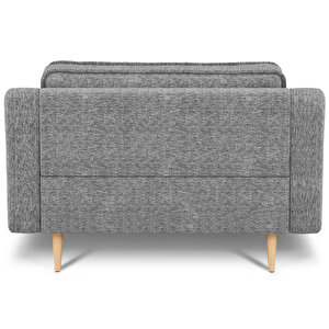 Klem Slim Loveseat Ahşap Ayak - Doğal Doku