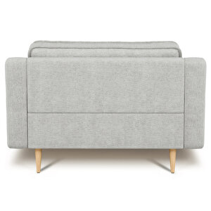 Klem Slim Loveseat Ahşap Ayak - Doğal Doku