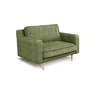 Klem Slim Loveseat Ahşap Ayak - Doğal Doku Kaktüs