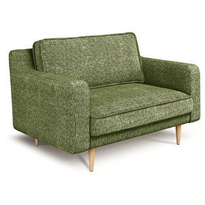 Klem Slim Loveseat Ahşap Ayak - Doğal Doku Kaktüs