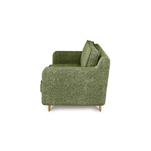 Klem Slim Loveseat Ahşap Ayak - Doğal Doku Kaktüs