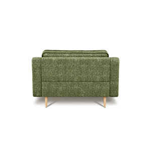 Klem Slim Loveseat Ahşap Ayak - Doğal Doku