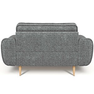 Klem Loveseat Ahşap Ayak - Doğal Doku