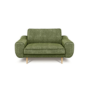 Klem Loveseat Ahşap Ayak - Doğal Doku Kaktüs