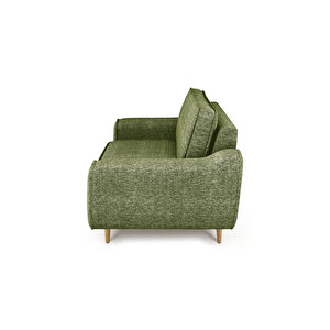 Klem Loveseat Ahşap Ayak - Doğal Doku Kaktüs