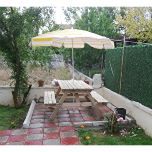Ahşap 6 Kişilik Piknik Masası