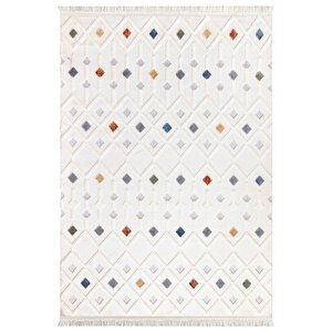 İndia 3018 Renkli İskandinav Serisi Salon Oturma Yatak Odası Halısı 160x230 cm