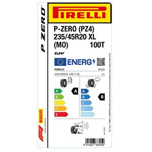 235/45r20 100t Xl P-zero Pz4 (mo) Elt Oto Yaz Lastiği (üretim: 2025)
