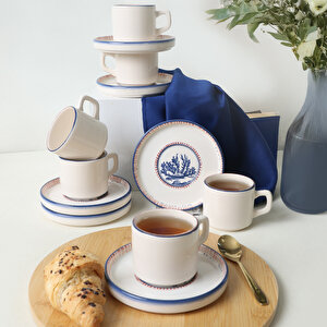 Marine Wonders Stackable Çay Takımı 12 Parça 6 Kişilik 22741-22905