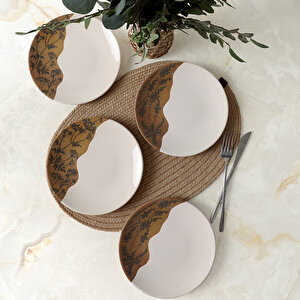 Terra Leaf Ege Pasta Tabağı 20 Cm 4 Adet 22878-79