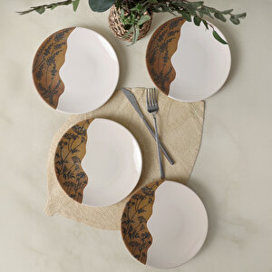 Terra Leaf Ege Pasta Tabağı 20 Cm 4 Adet 22878-79