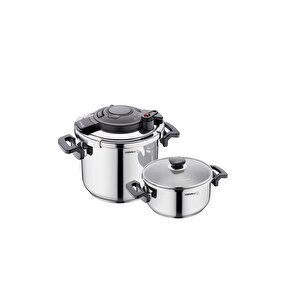 -  Alessa 4 Parça Düdüklü Tencere Seti 4&7 Lt A178