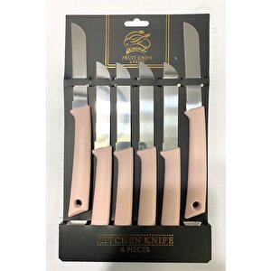 Ckr-2959 6'lı Meyve Bıçağı Pembe