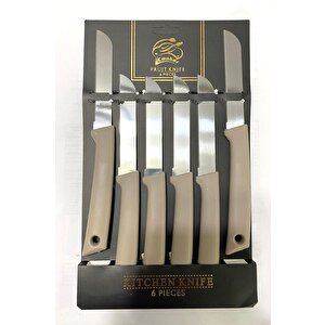 Ckr-2959 6'lı Meyve Bıçağı Gri