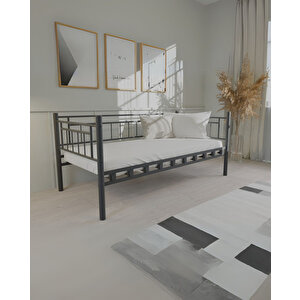 Dai̇lybed Sedi̇r Metal Karyola 90 X 190 Cm - Si̇yah