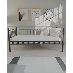 Dai̇lybed Sedi̇r Metal Karyola 90 X 190 Cm - Si̇yah