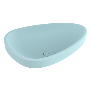 Etna Tezgah Üstü Lavabo 58 Cm Mat Buz Mavi 1112-029-0125