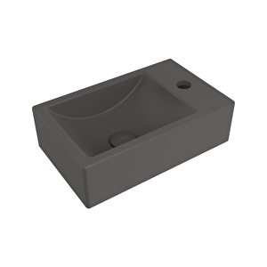 Milano Dar Sağ Lavabo 37 Cm Mat Antrasit 1419-020-0126