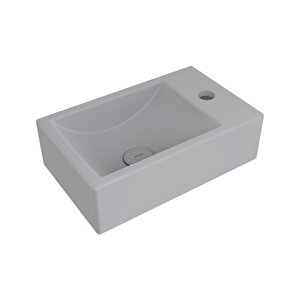 Milano Dar Sağ Lavabo 37 Cm Mat Gri 1419-006-0126