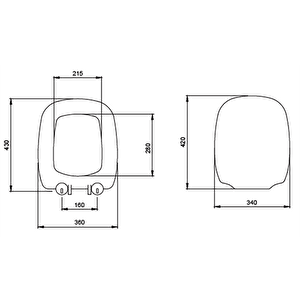 Fenice Klozet Kapağı Mat Gri A0327-006