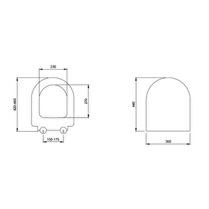 Pure S Kısa Klozet Kapağı Mat Kaşmir A0302-011