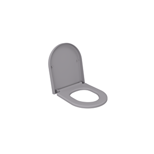 Pure S Kısa Klozet Kapağı Mat Gri A0302-006