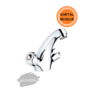 Kartal Lavabo Bataryası – Çift Çıkışlı, Pirinç Gövde & Dayanıklı Tasarım