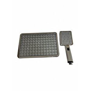 Tua Armatur Venüs Diktörtgen Robot Tepe Yağmurlama Duş Başlığı Kafası Ve El Duşu Takımı