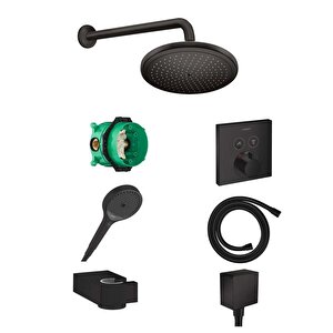 Showerselect Termostatik Ankastre Duş Seti - Mat Siyah